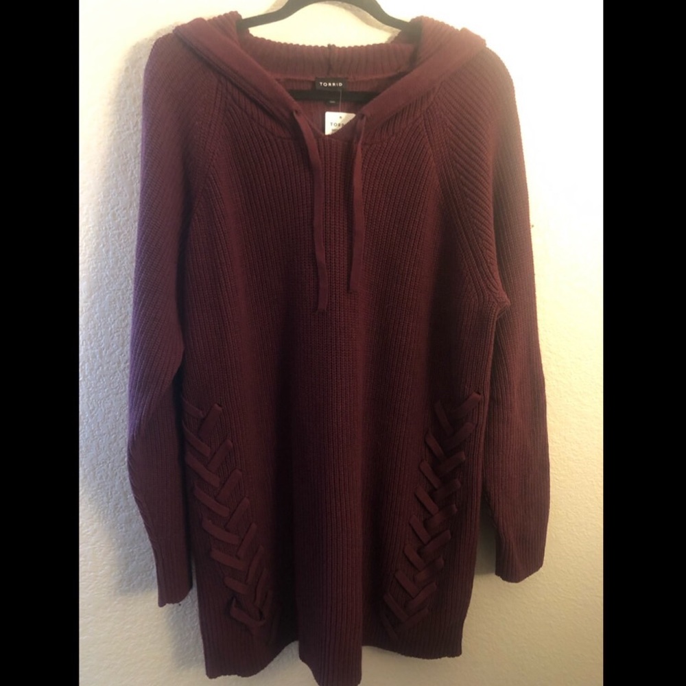 COPY - Maroon Hooded Sweater